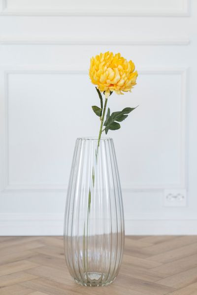 Huvudbild Konstgjord blomma Pion - Gul