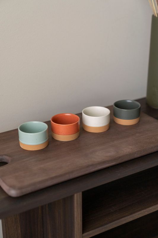 Keramikskålar  4-pack – 6,5x4cm