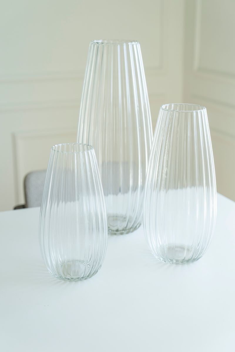 Glasvas 20x50cm