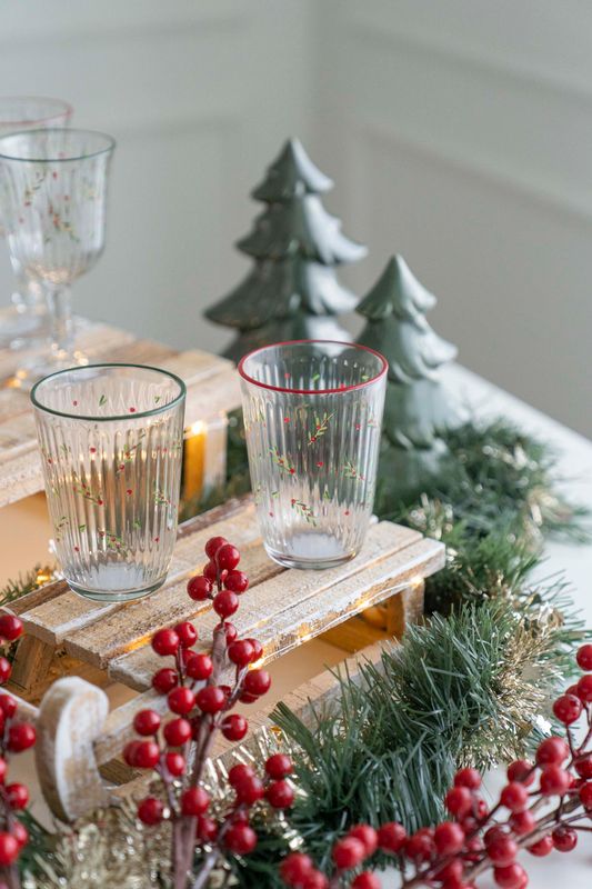 Mistel Glas 395ml - Röd