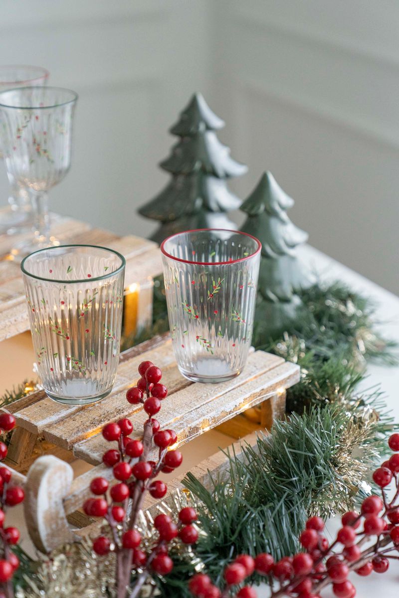 Mistel Glas 395ml - Röd