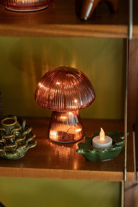 Svamp m/LED 12x15cm Röd