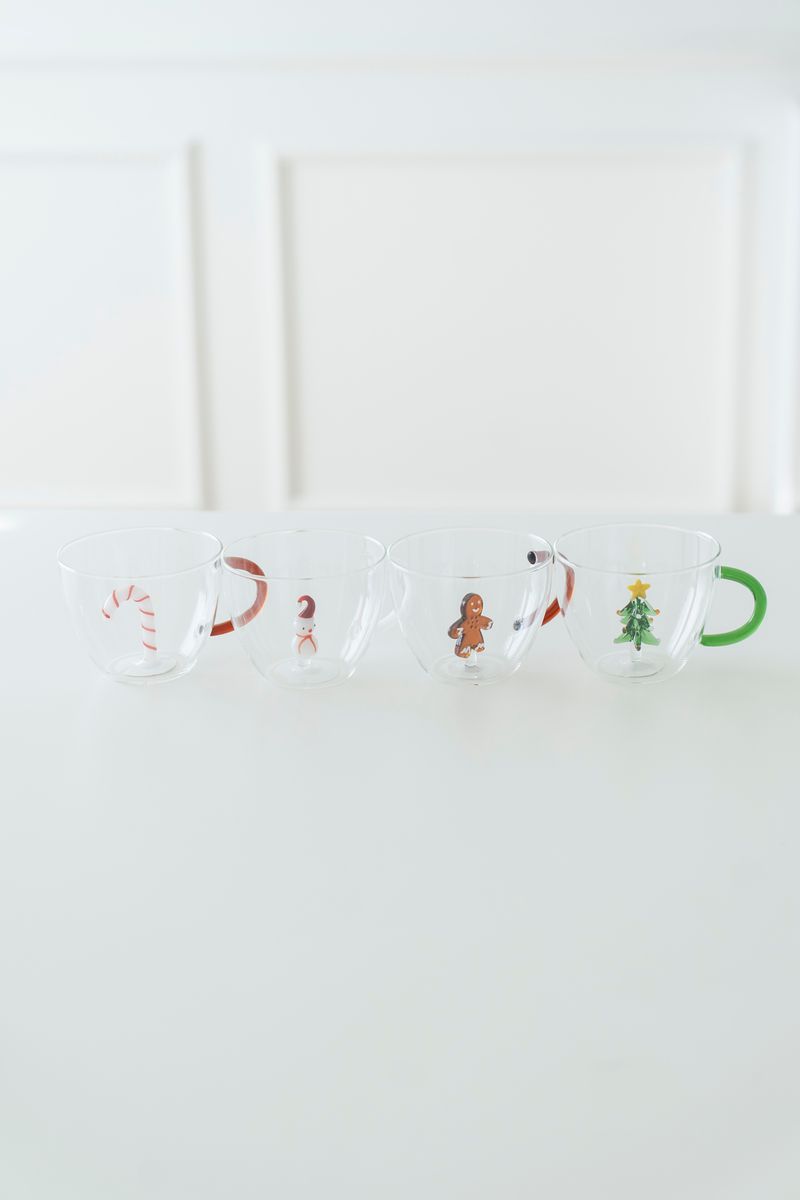 Tekopp - Glas Candy Cane