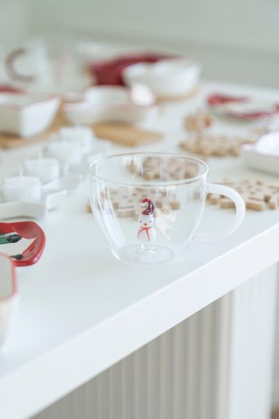 Huvudbild Tekopp - Glas Snögubbe