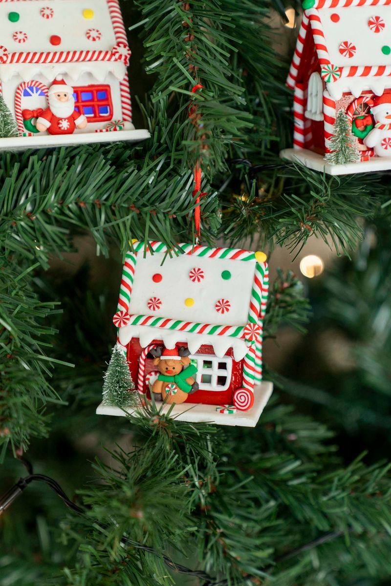 Julgranspynt - Pepparkakshus 9cm Ren