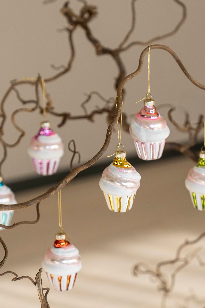 Julgranspynt - Cupcake Gul