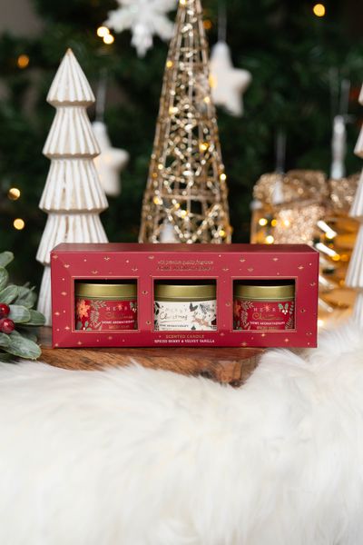 Huvudbild Doftljus i låda 3pk - Spiced Berry & Velvent ...