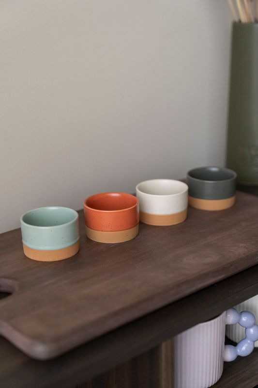 Keramikskålar  4-pack – 6,5x4cm