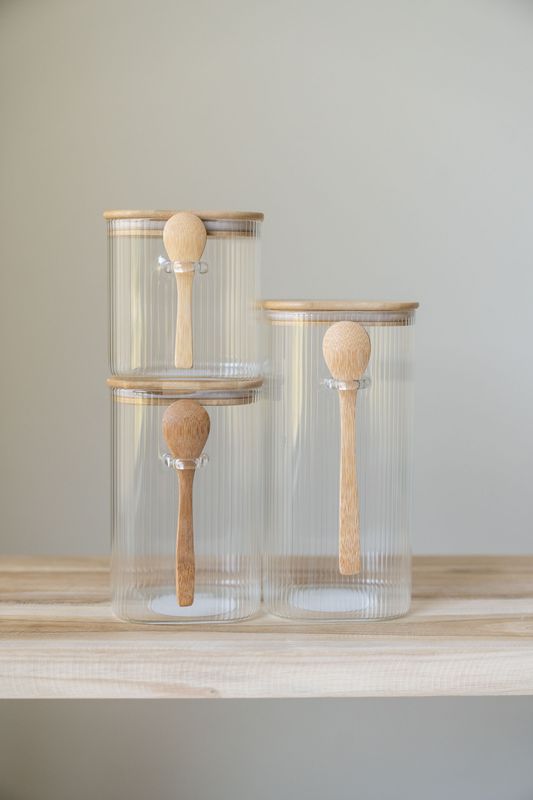 Glasburk m/sked 750ml