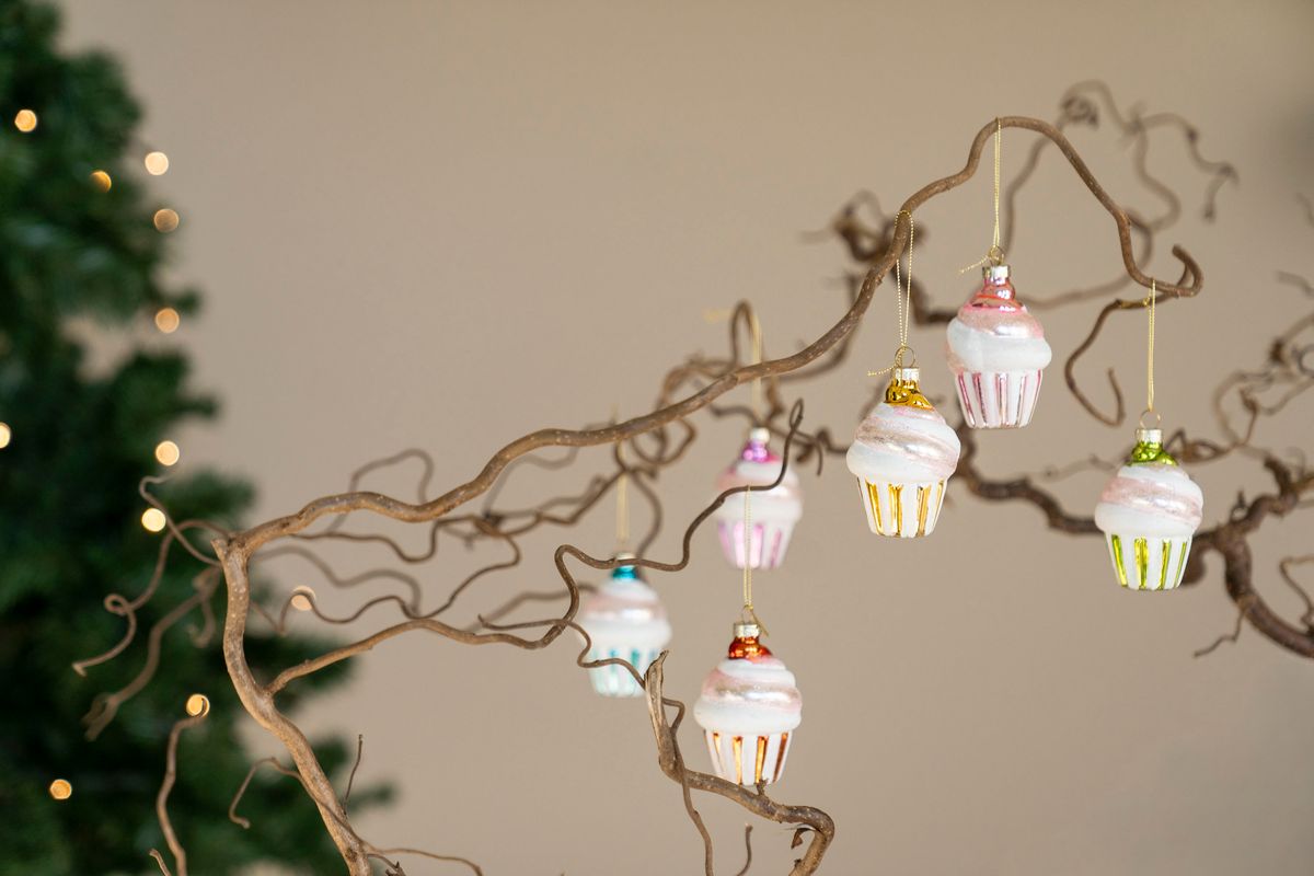 Julgranspynt - Cupcake Gul