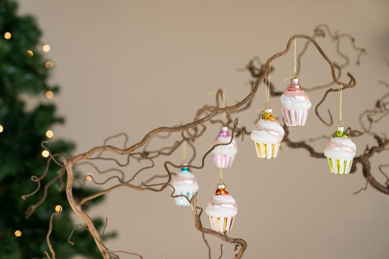 Julgranspynt - Cupcake Gul