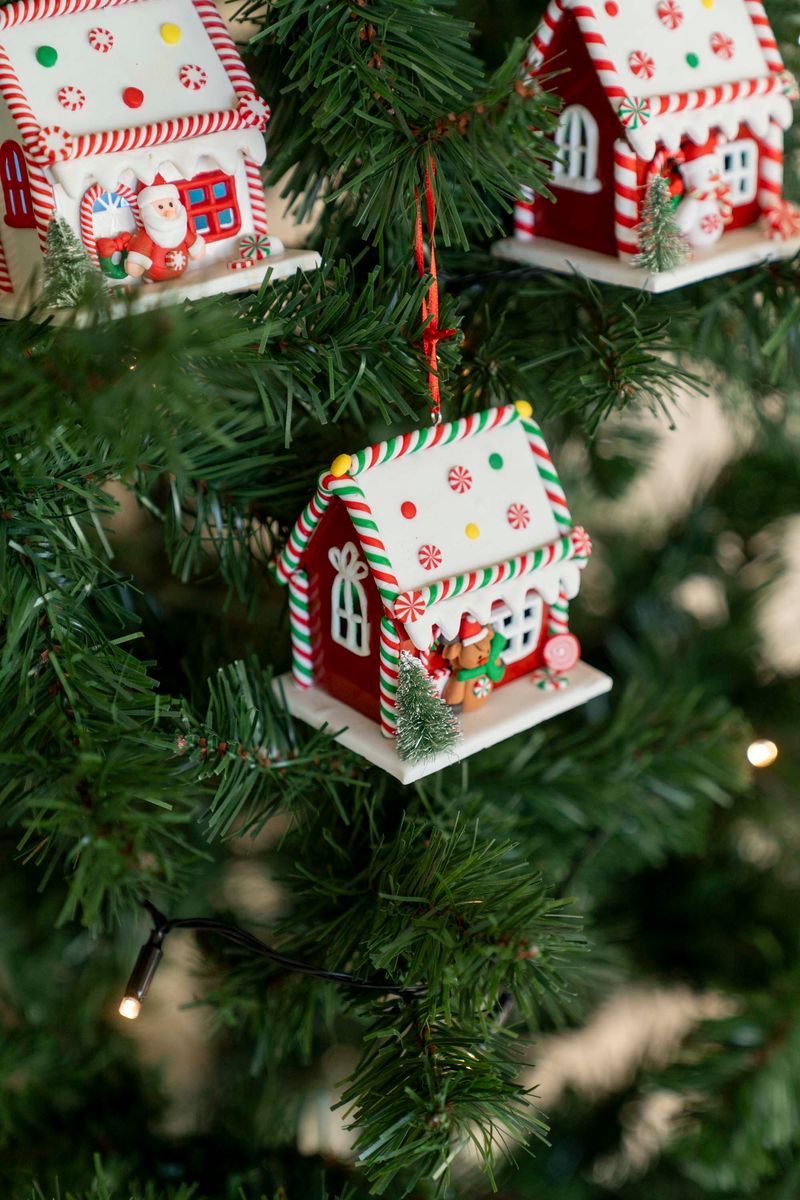 Julgranspynt - Pepparkakshus 9cm Ren