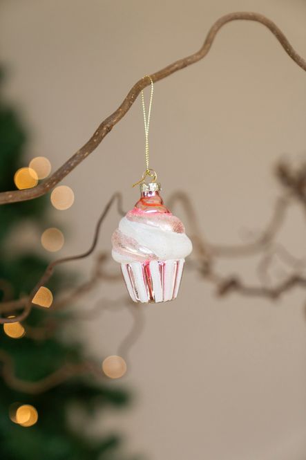Hovedbilde Julgranspynt - Cupcake Rosa