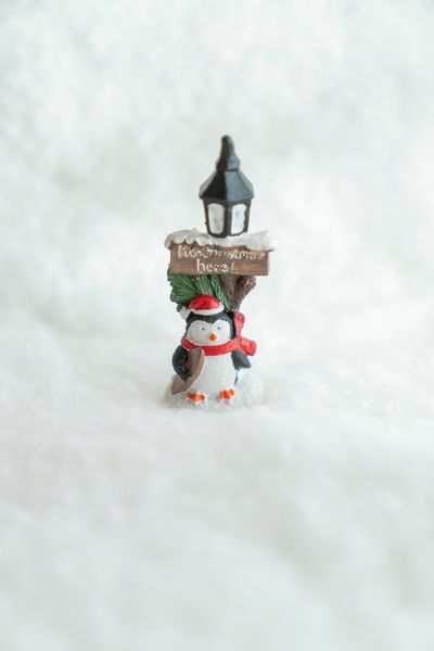Huvudbild Julby - Mini Lyktstolpe Pingvin