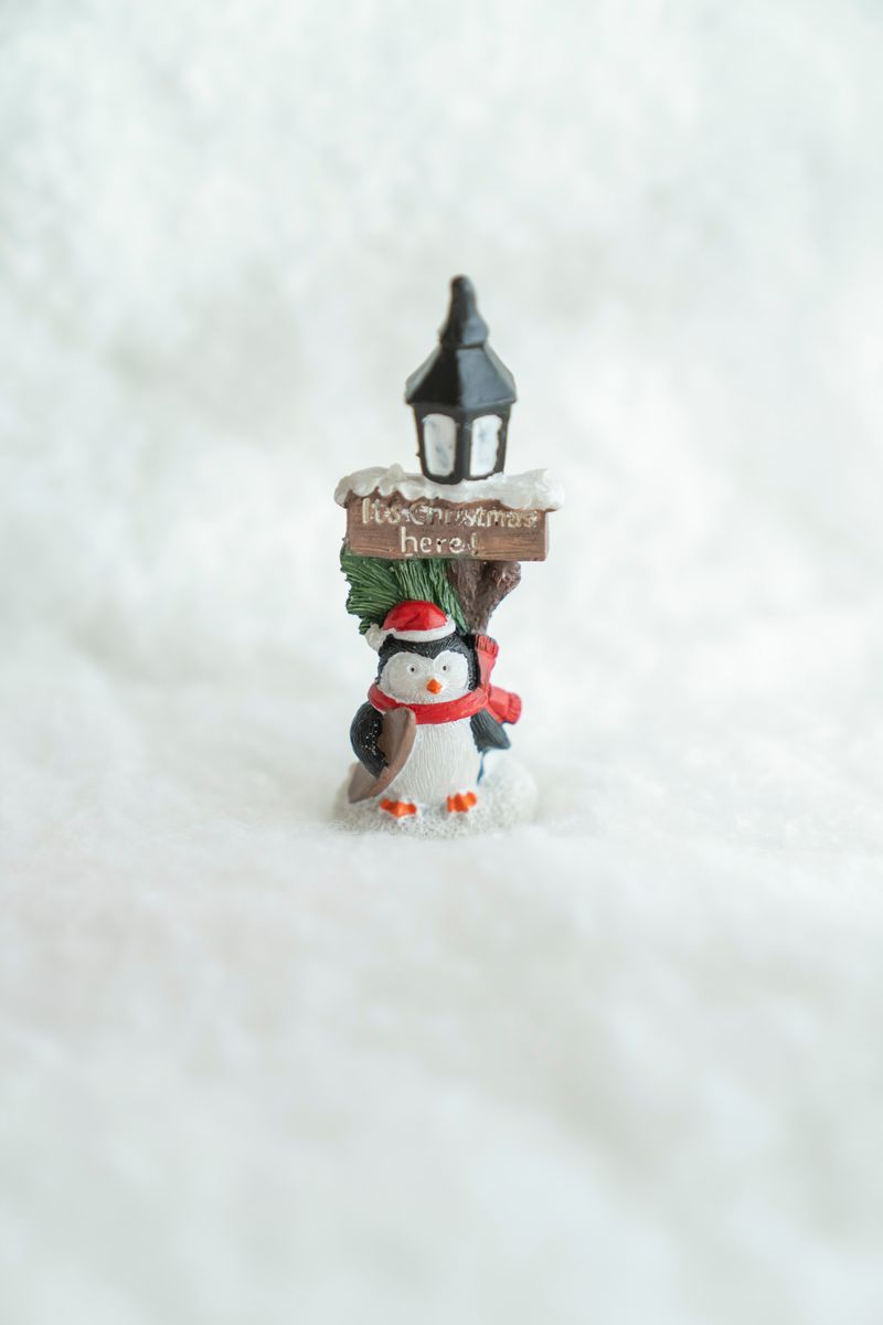 Julby - Mini Lyktstolpe Pingvin