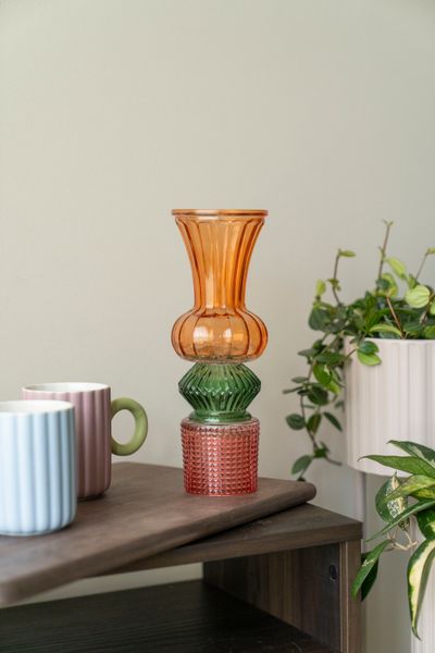 Huvudbild Vas 27cm - Orange/Grön/Röd