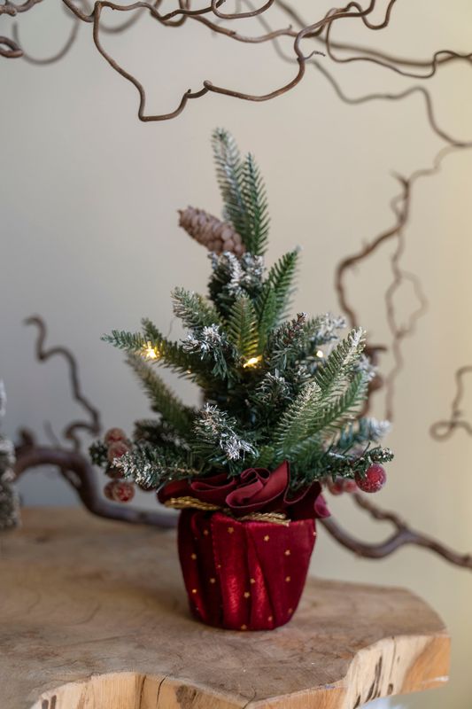 LED Träd 35cm - Röd