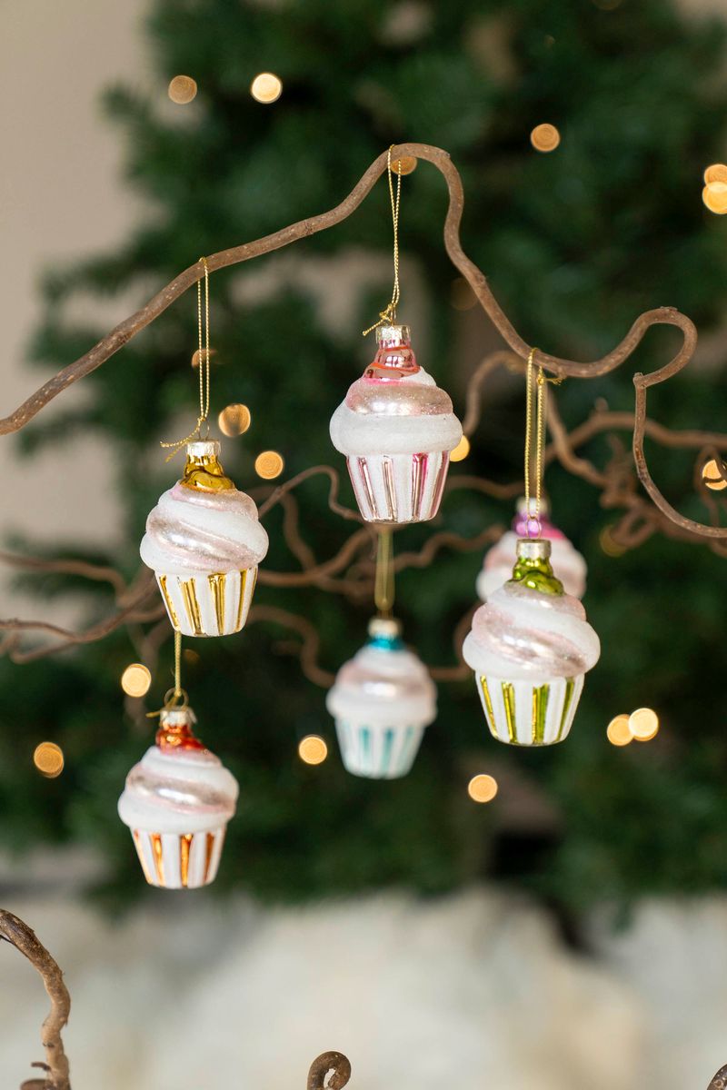 Julgranspynt - Cupcake Grön