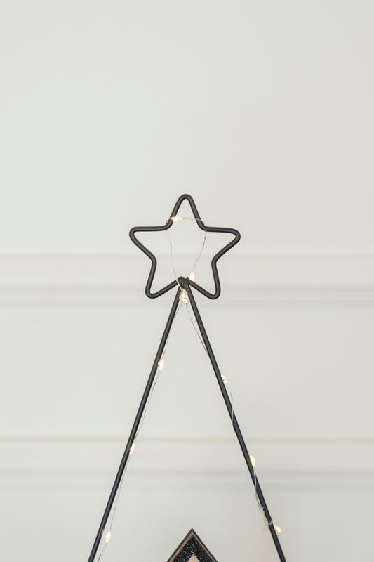 Hus med metallram 39cm - Version 2