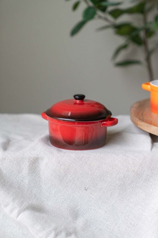 Flamme Gryta 10 cm - Röd 