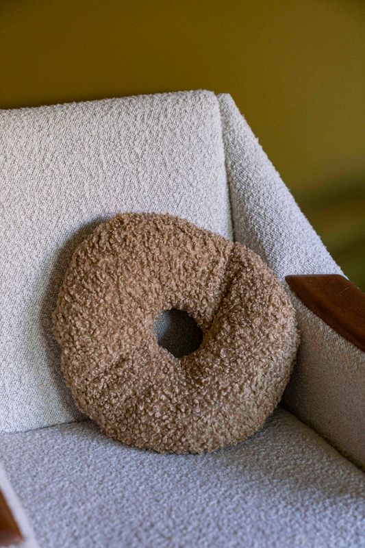 Kudde Donut 43x30cm - Beige