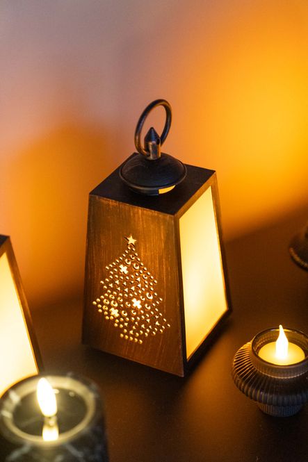 Hovedbilde LED Lanterna 10x19cm - Julgran