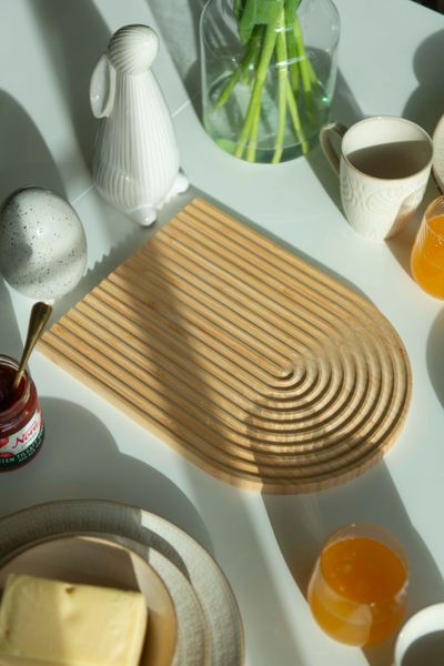 Huvudbild Fat Räfflor 32x24cm - Bågformad