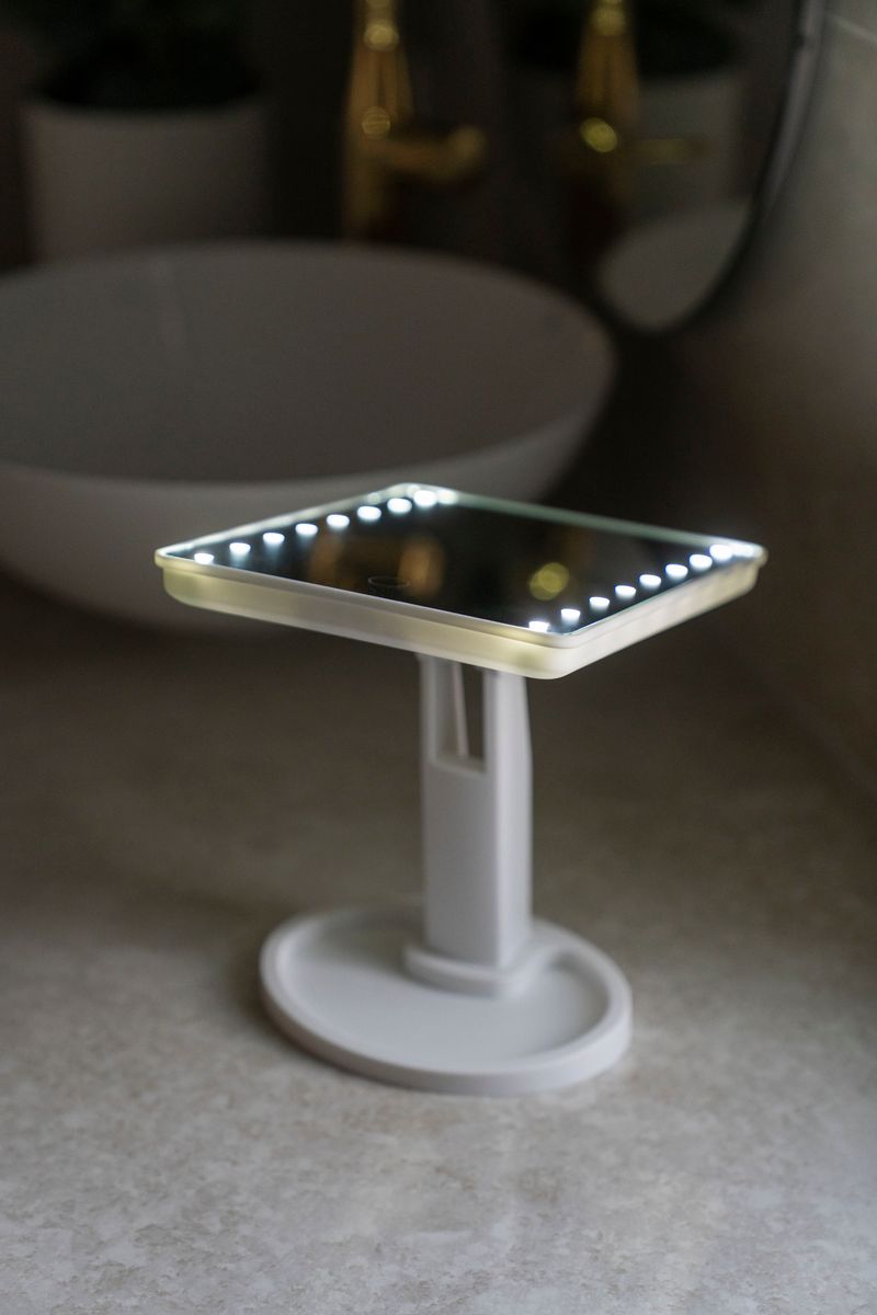 LED Sminkspegel Fyrkantad